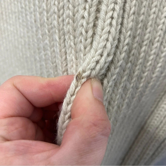 Haute Hippie 100% Superfine Alpaca Knit Sweater Coat Duster Granny Square XS - Picture 8 of 12